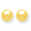 14k Polished 10mm Ball Post Earrings