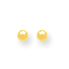 14k Polished 4mm Ball Post Earrings