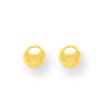 14k Polished 5mm Ball Post Earrings