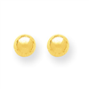14k Polished 6mm Ball Post Earrings
