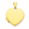 14k Plain Heart Locket