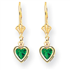 14k 5mm Heart Mount St. Helens earring