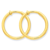 14k Non-Pierced Hoops Earrings