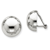 14k White Gold Polished Non-pierced Earrings
