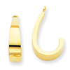 14k Polished J-Hoop Earring Jackets