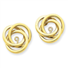 14k Polished Love Knot Earring Jackets