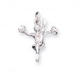 Sterling Silver Cheerleader Charm