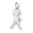 Sterling Silver Girl Charm
