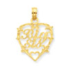 14K Big Sis in Heart Pendant