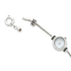 Sterling Silver Round Face Reflections Watch Starter Bracelet