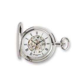 Charles Hubert Two-tone Gold-plated Pocket Watch