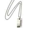 Stainless Steel Brushed Pendant 22in Necklace chain