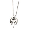 Stainless Steel Gothic Cross Pendant 24in Necklace chain
