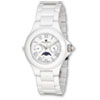 Mens Charles Hubert White Ceramic Multifunction Watch