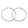 Stainless Steel Polished 60mm Hoop Earrings