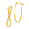 14k Small Twisted Earrings