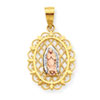 10k Two-tone Our Lady of Guadalupe Charm