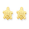 14k Turtle Post Earrings