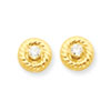 14k 2.5mm CZ Post Earrings