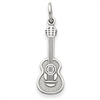 14k White Gold Guitar Charm