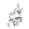 14k White Gold Unicorn Charm