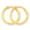 14k Non-Pierced Hoop Earrings
