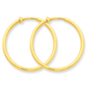 14K Non-Pierced Hoop Earrings