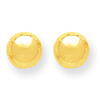 14k Polished 9.0mm Ball Post Earrings