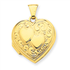 14k Double Heart Locket