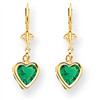 14k 6mm Heart Mount St. Helens earring