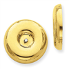 14k Polished Round Fancy Earring Jackets