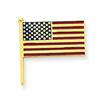 14k Enameled Flag Tie Tac