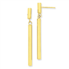 14k Fancy Dangle Tube Earrings