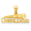 14k Cheerleader Pendant