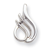 14k White Gold Fits up to 2.5mm on Both Fancy/Regular/Reversible Fancy Omeg