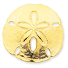 14k Polished Fits up to 10mm & 8mm Medium Sand dollar Slide