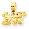14k 3-D Locomotive Pendant