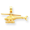 14k 3-D Helicopter Pendant