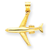 14k 3-D Jet Pendant