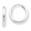 Sterling Silver 1.3mm Hoop Earrings