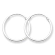 Sterling Silver 1.3mm Hoop Earrings