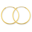 14K Gold 1.25x24mm Endless Hoop Earring