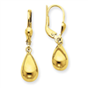 14k Polished Fancy Dangle Leverback Earrings