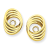 14k Polished Love Knot Earring Jackets