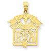 14k Registered Nurse Pendant