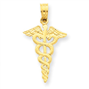 14k Caduceus Pendant