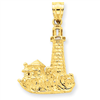 14k Lighthouse Pendant