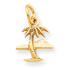 14k Island & Palm Tree Charm