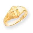 14k Childs Polished Cross Ring
