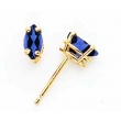 14k 6x3mm Marquise Sapphire earring